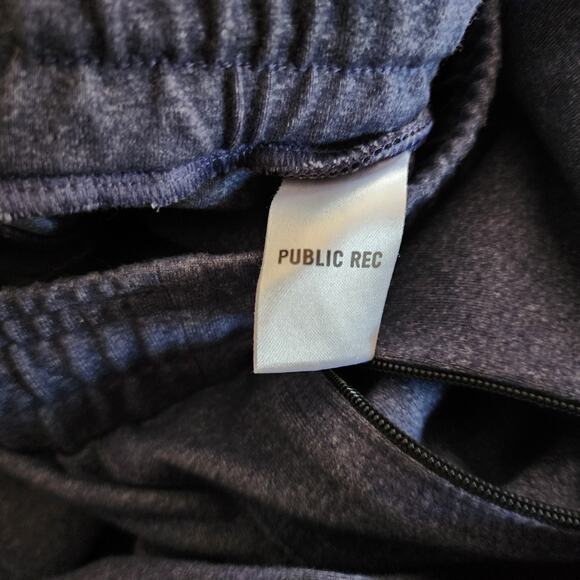 Public Rec Pants Mens Size 34 x36 Blue Elastic Drawstring Waist Athletic Pockets - Picture 2 of 9